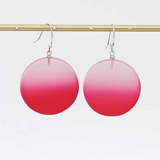 Red Fantasy Ombre Earrings - Sylca Designs - Chunky Jewelry