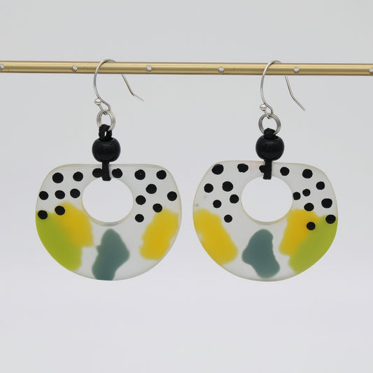 Lime Mi Sol Earrings - Sylca Designs - Chunky Jewelry