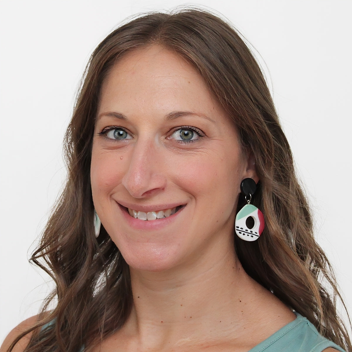Round Brushstroke Earring - Sylca Designs - Chunky Jewelry