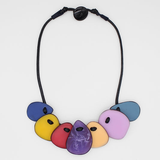 Multi Color Mackenzie Bib Necklace - Sylca Designs - Chunky Jewelry