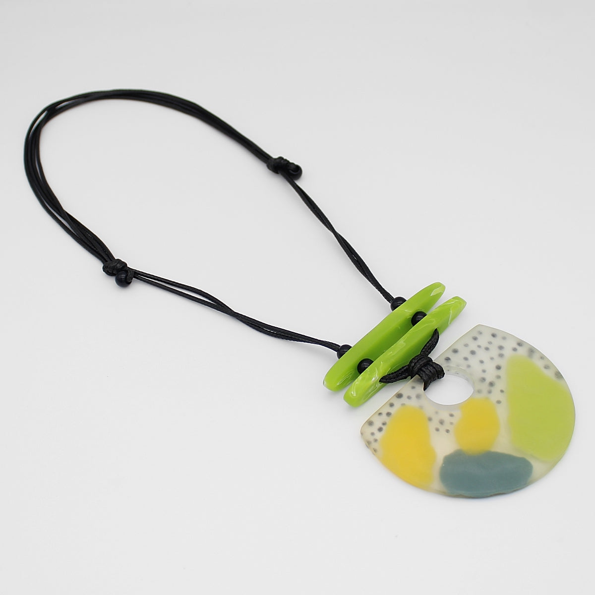 Lime Mi Sol Statement Pendant - Sylca Designs - Chunky Jewelry