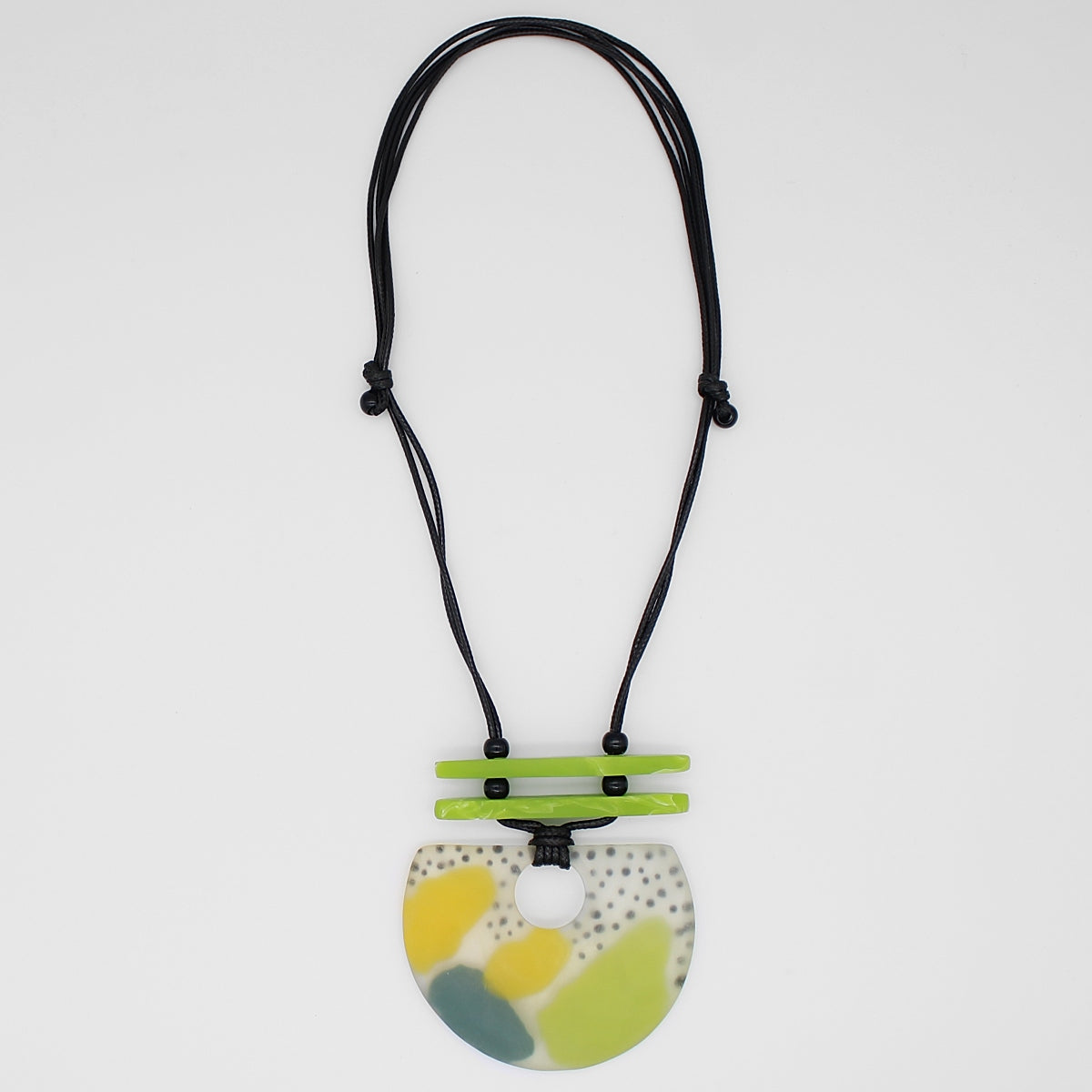 Lime Mi Sol Statement Pendant - Sylca Designs - Chunky Jewelry
