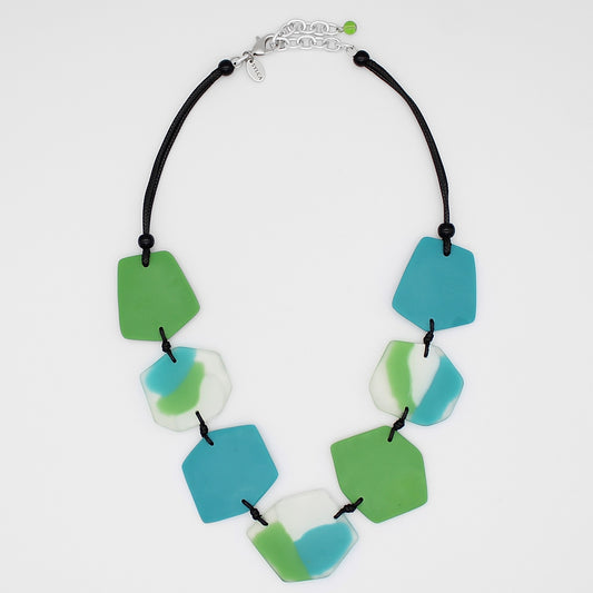 Green Nyla Bib Statement Necklace