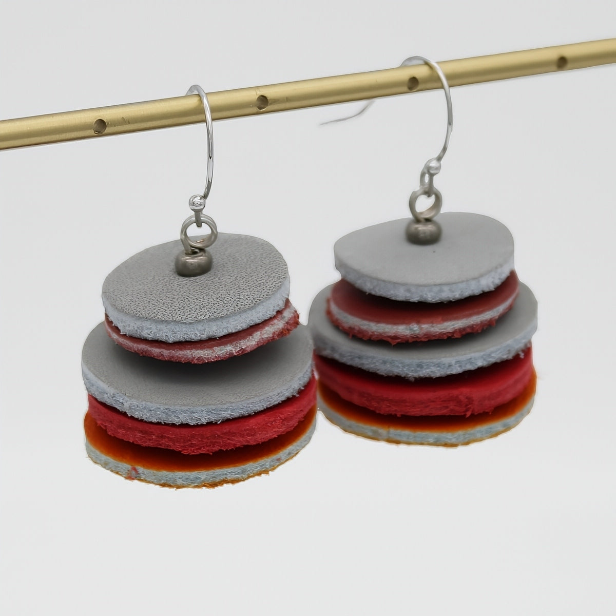 Leather Lux Earrings - Sylca Designs - Chunky Jewelry