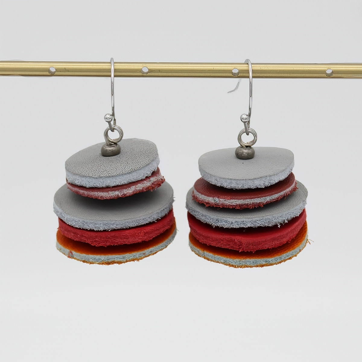 Leather Lux Earrings - Sylca Designs - Chunky Jewelry