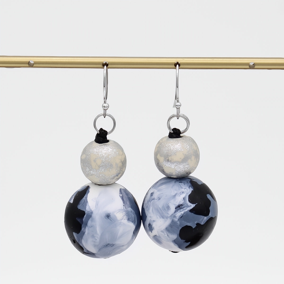 Celestial Waves Marble Dangle Earring - Sylca Designs - Chunky Jewelry