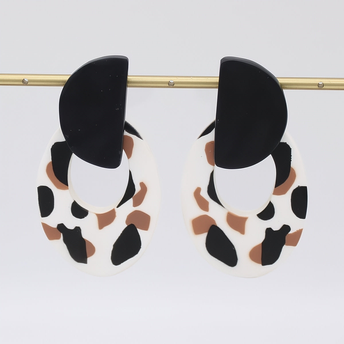 Terra Noir Statement Stud Earrings - Sylca Designs - Chunky Jewelry