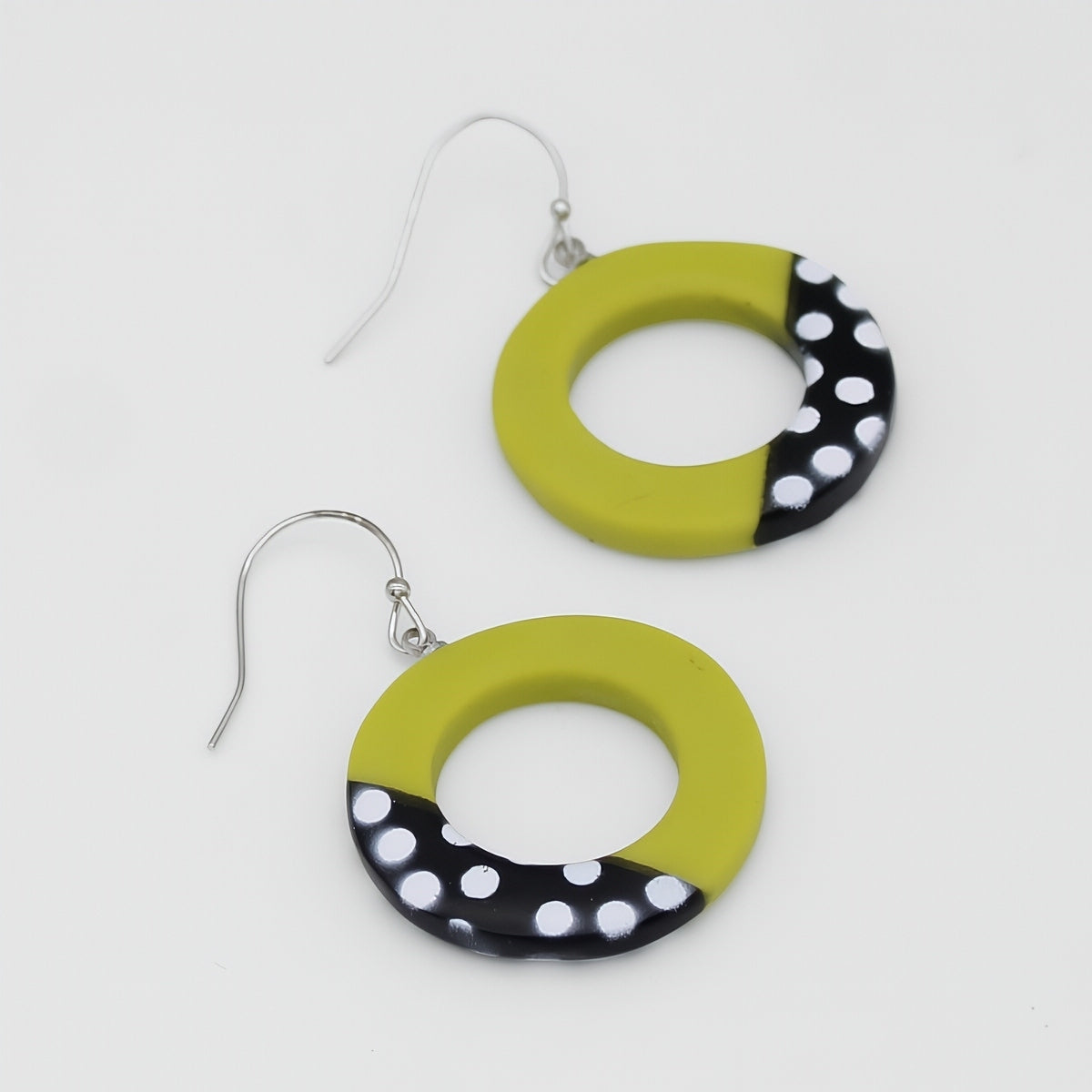 Lime Inez Earrings - Sylca Designs - Chunky Jewelry