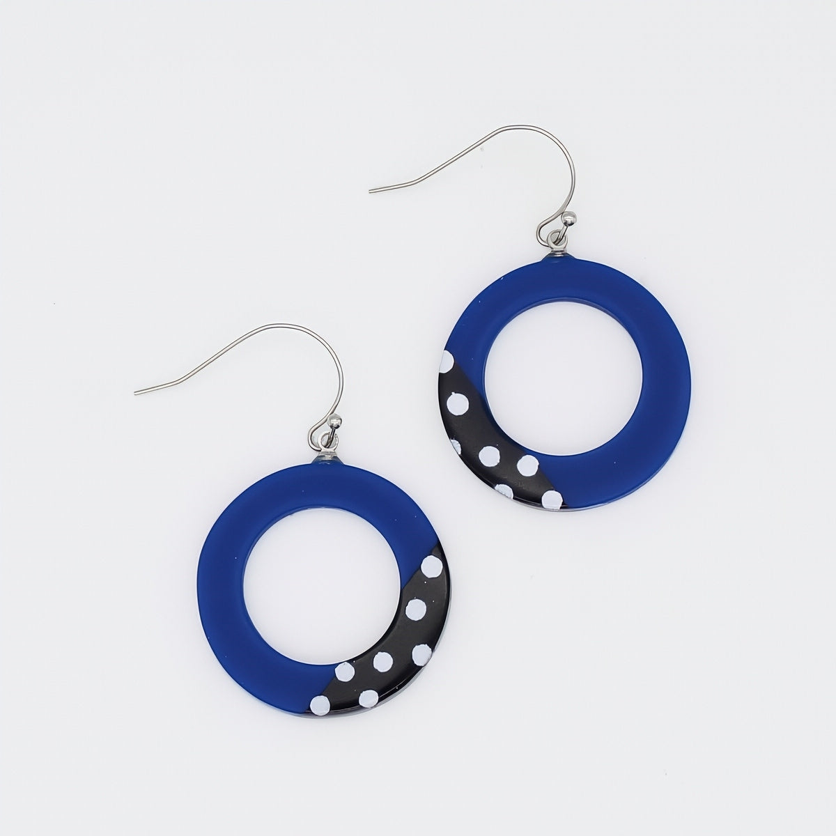 Blue Inez Earrings - Sylca Designs - Artsy Chunky Jewelry