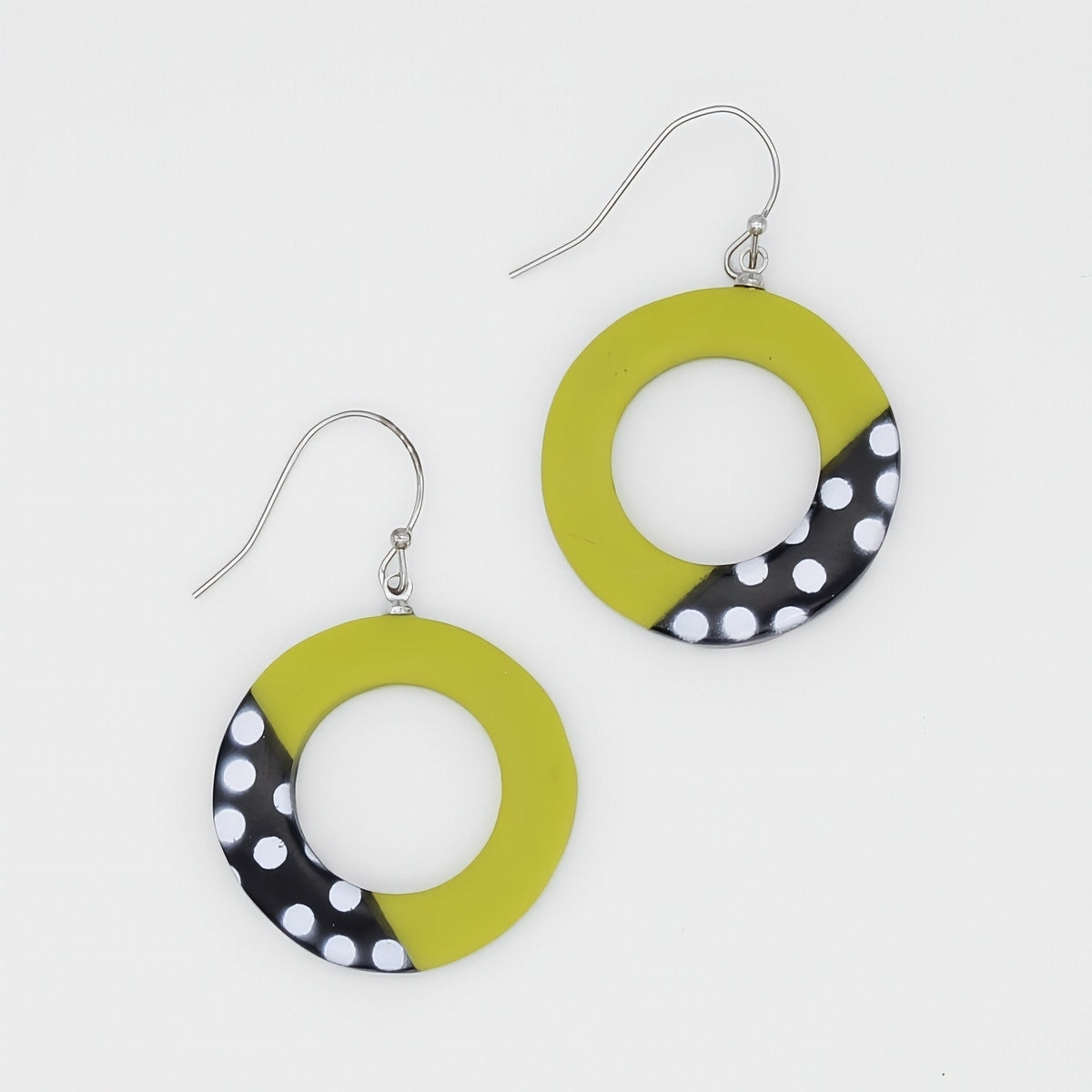 Lime Inez Earrings - Sylca Designs - Chunky Jewelry