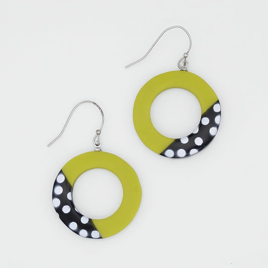 Lime Inez Earrings - Sylca Designs - Chunky Jewelry