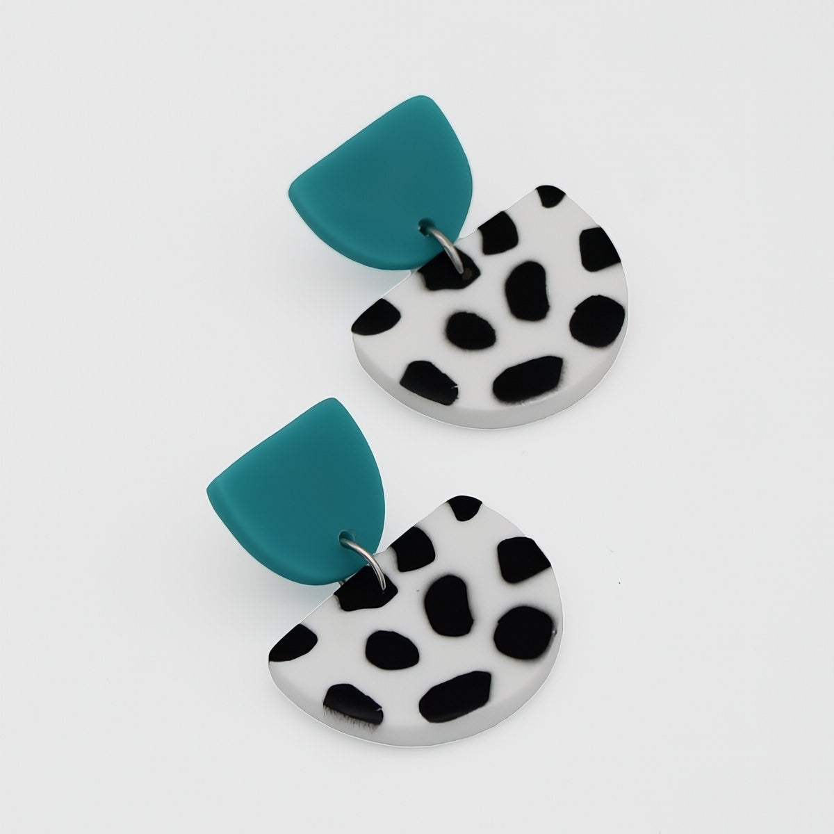Teal Cleo Dot Earrings - Sylca Designs - Chunky Jewelry