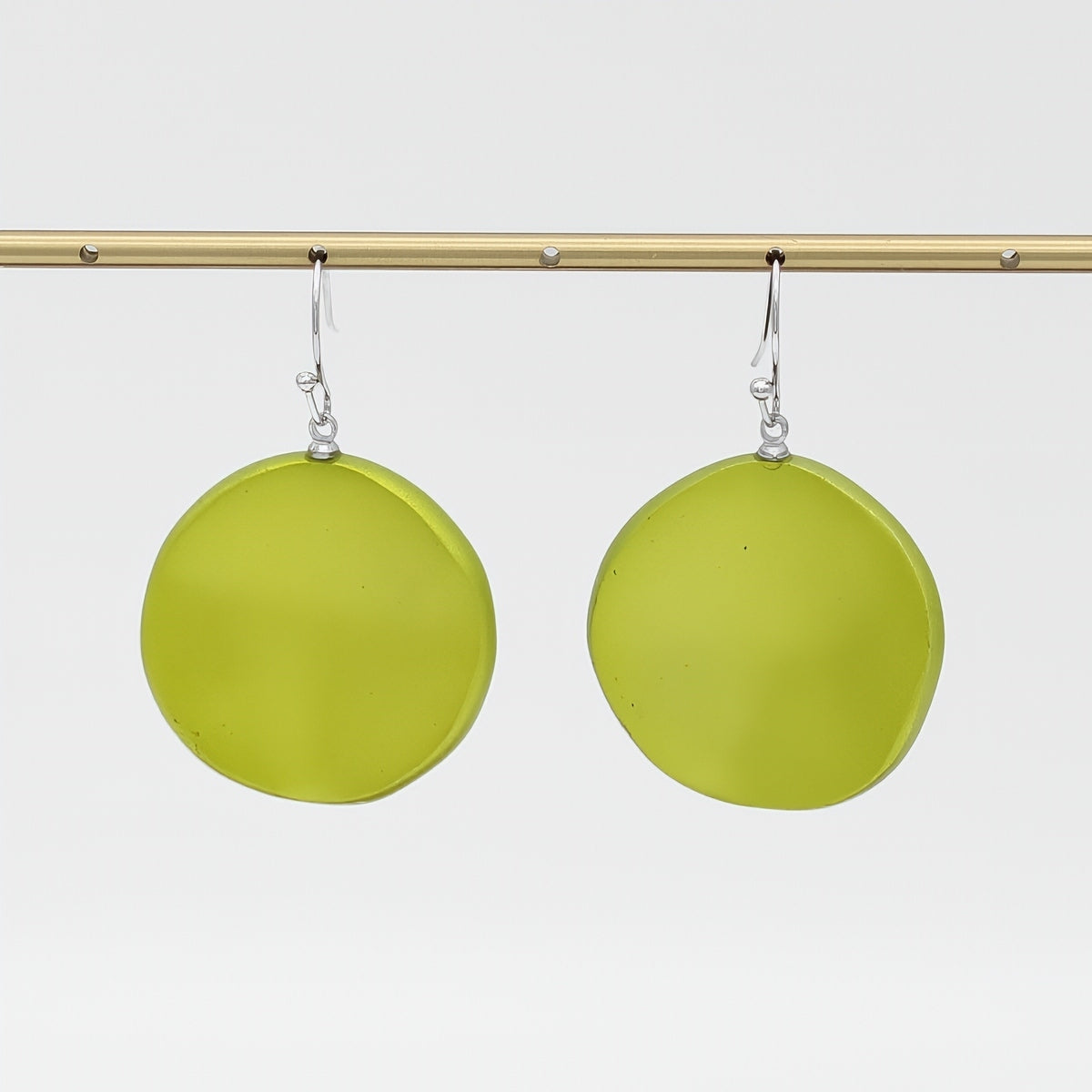 Lime Opaline Drift Earring - Sylca Designs - Chunky Jewelry