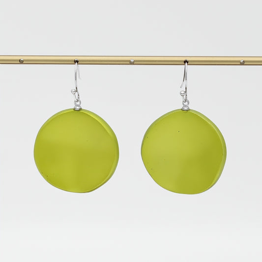 Lime Opaline Drift Earring - Sylca Designs - Chunky Jewelry