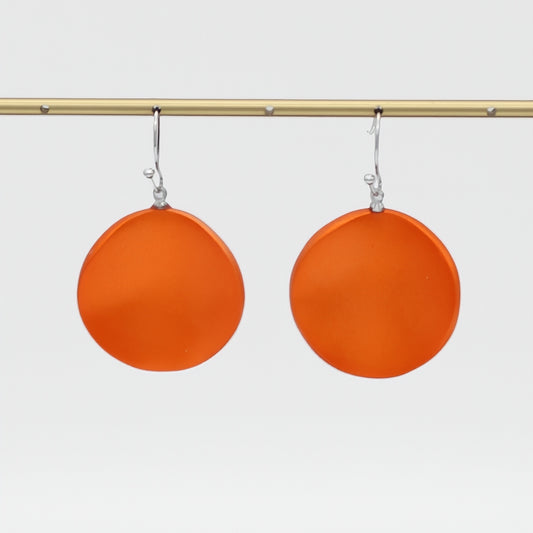 Orange Opaline Drift Earring - Sylca Designs - Chunky Jewelry