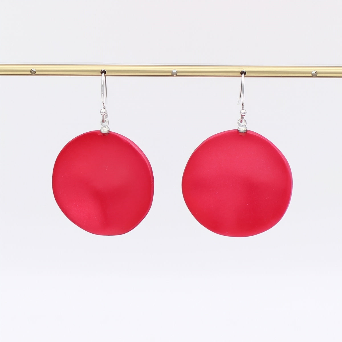 Red Opaline Drift Earring - Sylca Designs - Chunky Jewelry