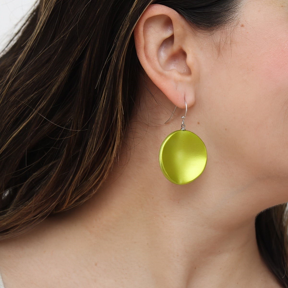 Lime Opaline Drift Earring - Sylca Designs - Chunky Jewelry