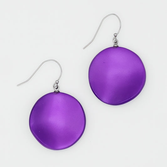 Purple Opaline Drift Earring - Sylca Designs - Chunky Jewelry
