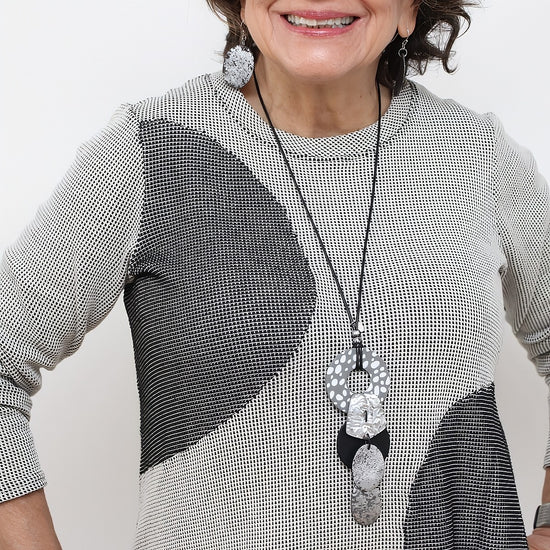 Silver Skye Statement Pendant - Sylca Designs - Chunky Jewelry
