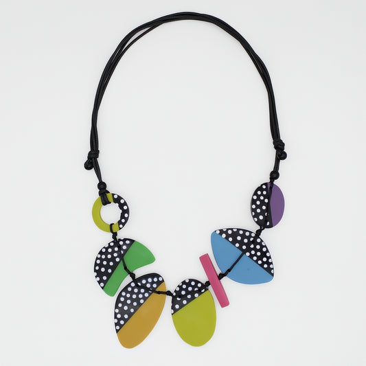 Multi-Color Polka Dot Inez Necklace