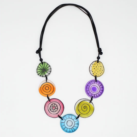 Artful Lines Multi Color Necklace