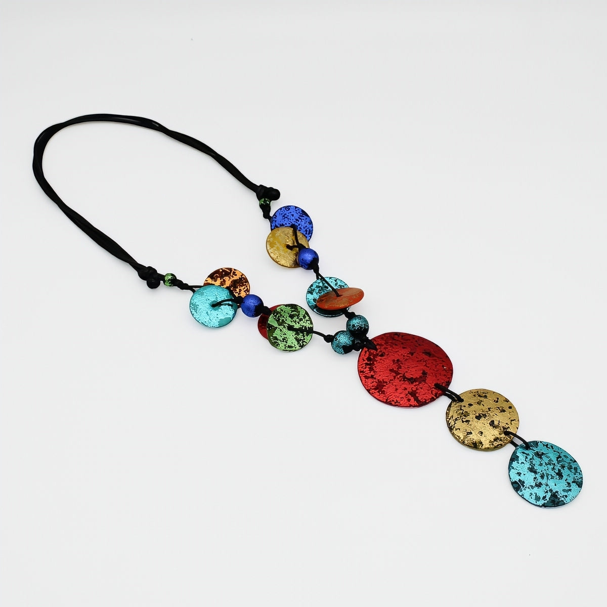 Coastal Radiance Multi Color Necklace - Sylca Designs - Chunky Jewelry