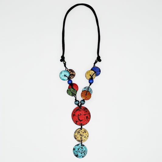 Coastal Radiance Multi Color Necklace - Sylca Designs - Chunky Jewelry
