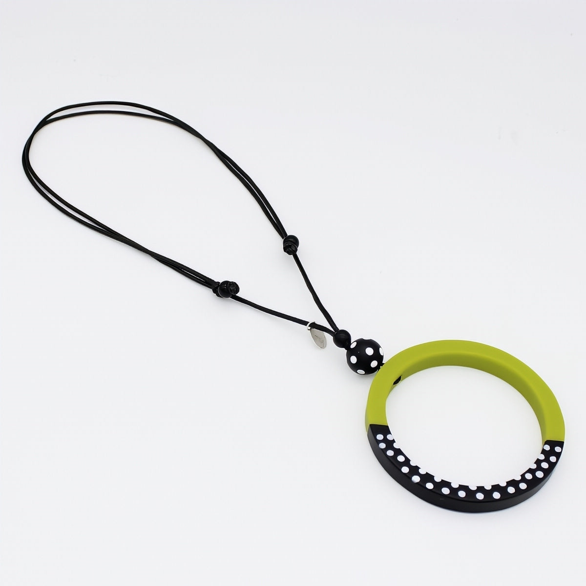 Lime Inez Pendant Necklace - Sylca Designs - Artsy Chunky Jewelry