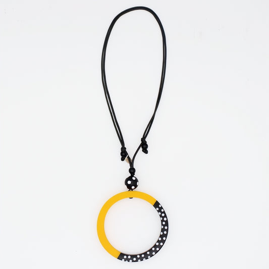 Yellow Inez Pendant Necklace