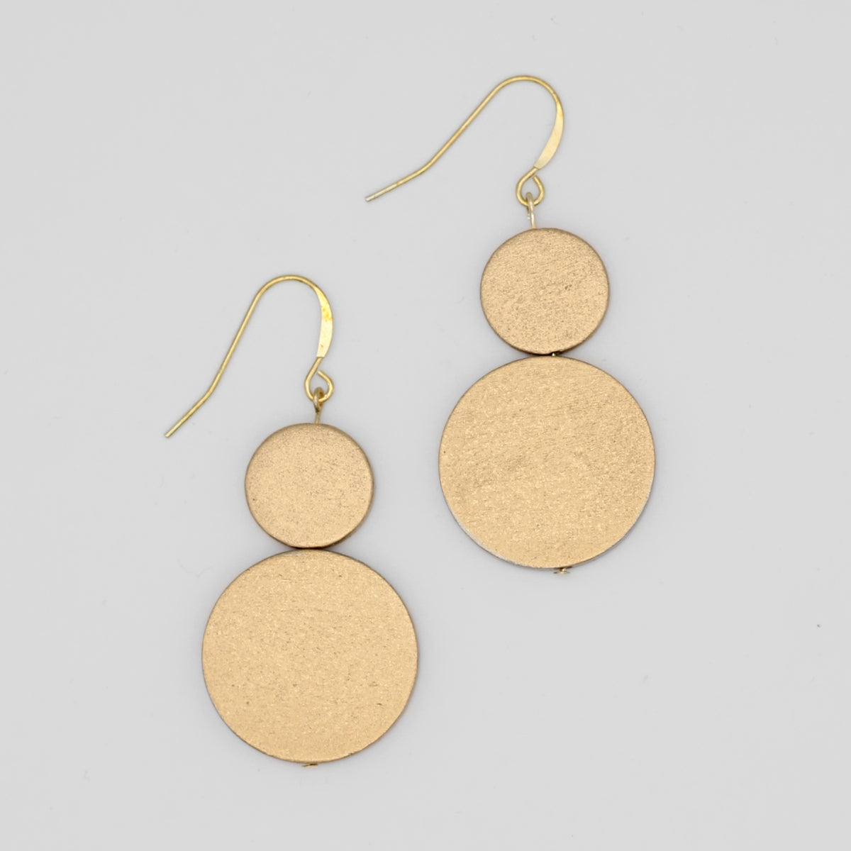Gold Double Bead Sarah Earrings - Sylca Designs - Chunky Jewelry
