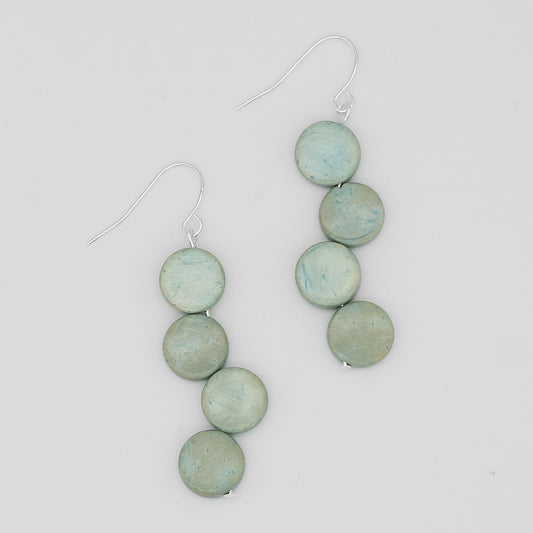 Mint Eva Dangle Earrings - Sylca Designs - Chunky Jewelry