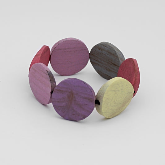 Pink Pastel Charmaine Bracelet - Sylca Designs - Chunky Jewelry