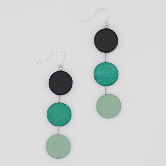 aqua dangle earrings