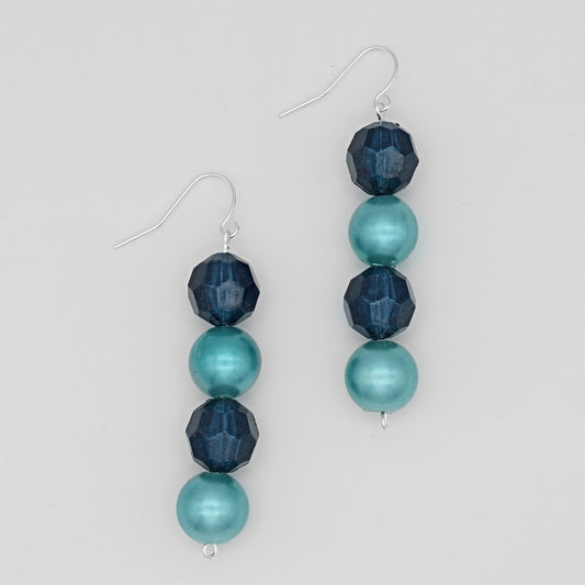 Teal Makenna Dangle Earring