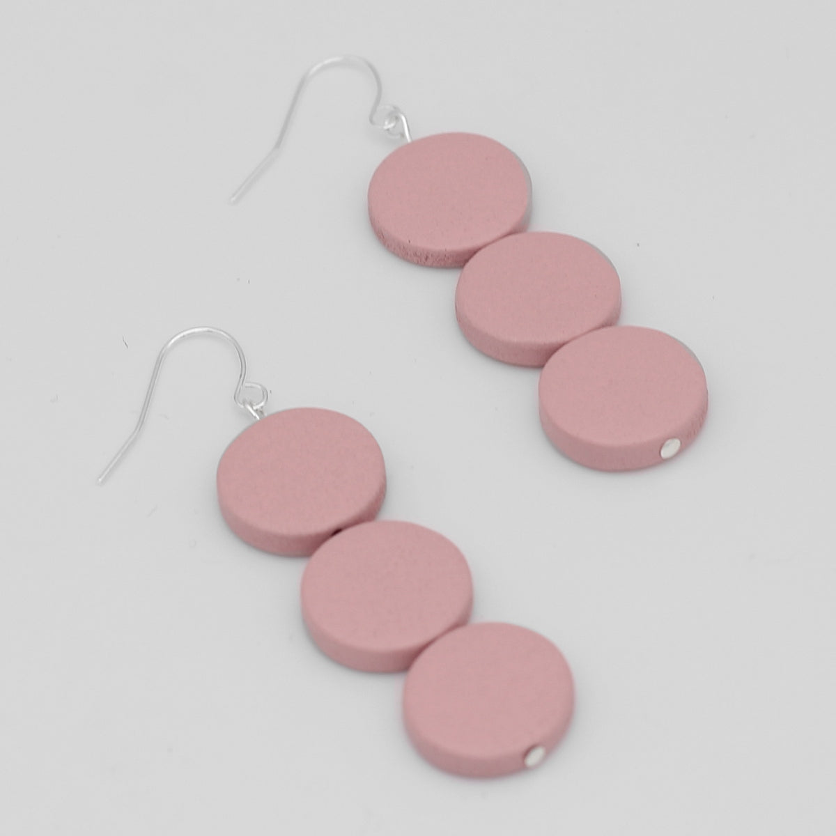 Pink Triple Bead Kira Earring