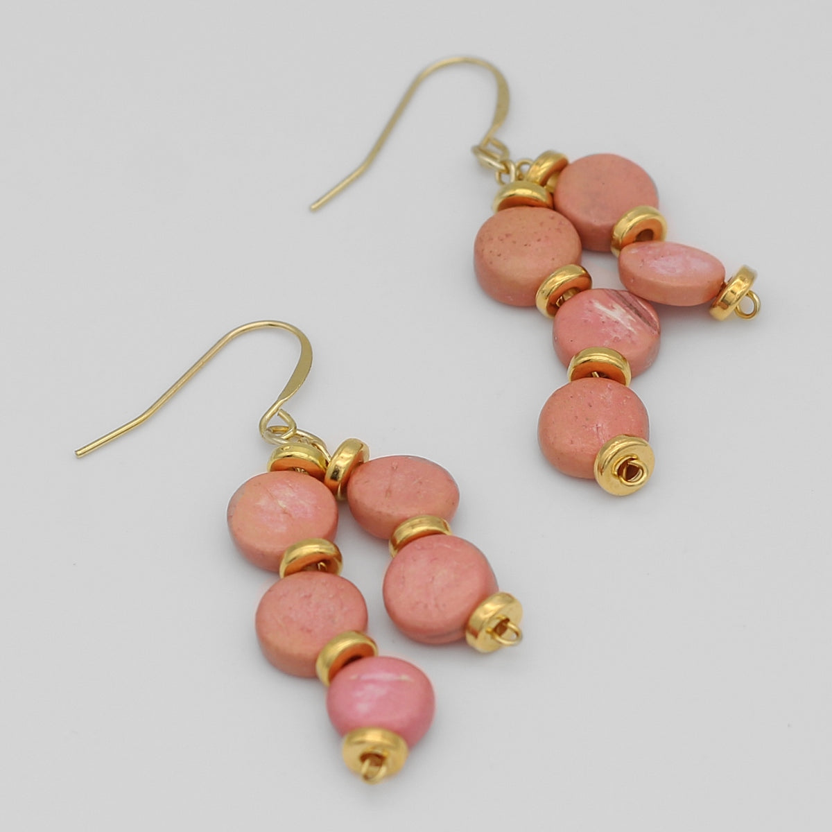Pink Nicole Dangle Earring - Sylca Designs - Chunky Jewelry