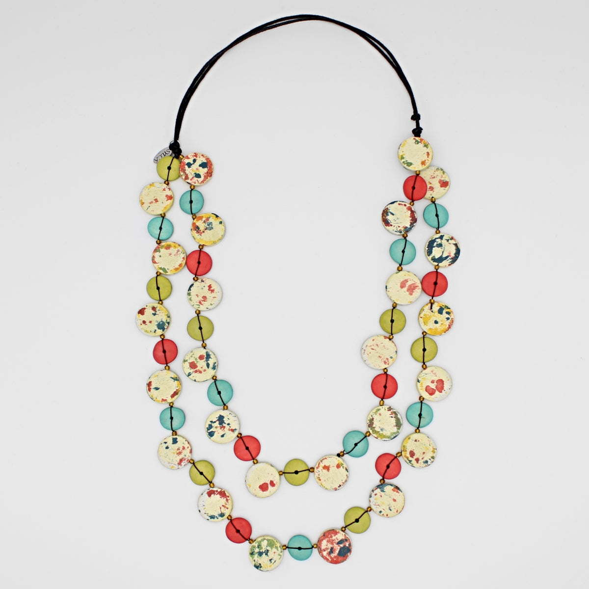 Double Strand Splatter Necklace