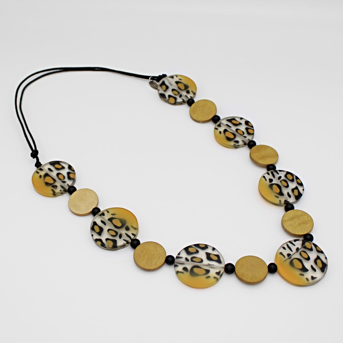 Mustard Mixed Media Necklace