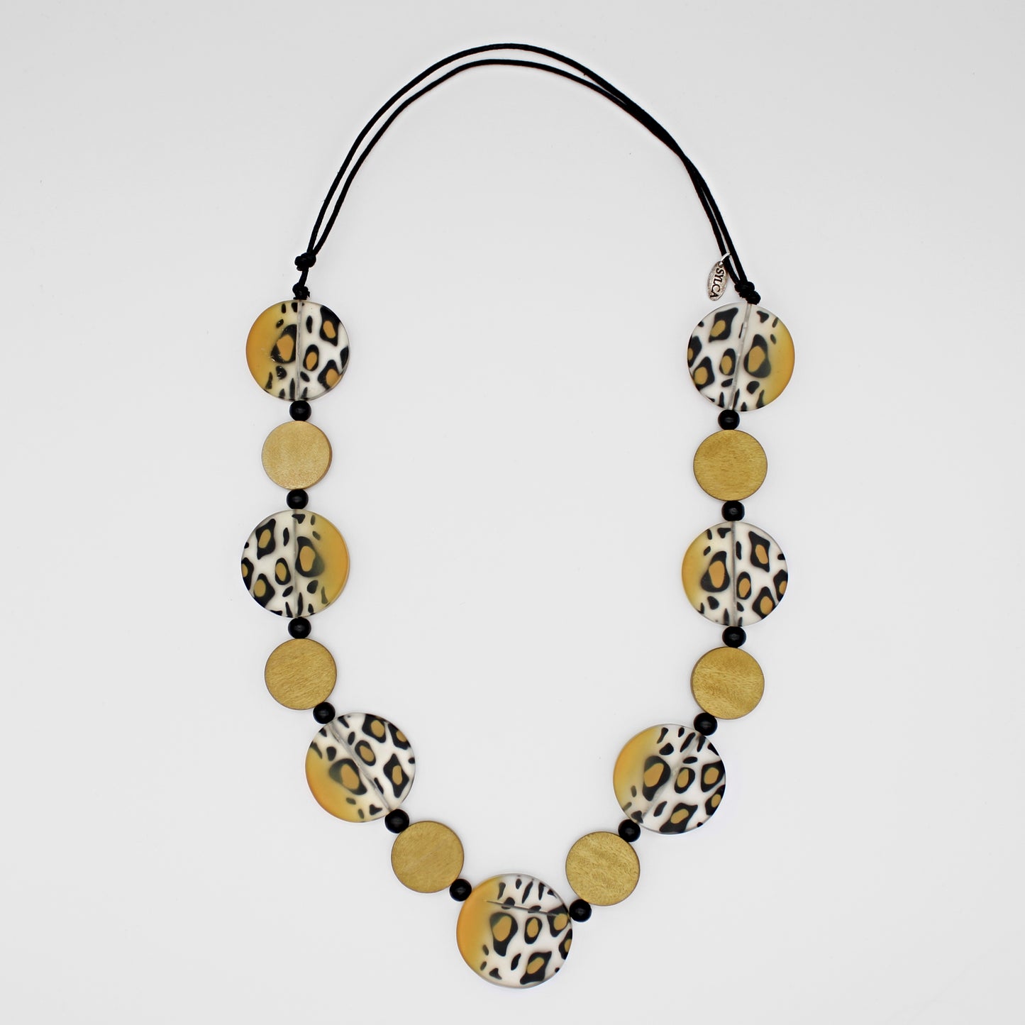 Mustard Mixed Media Necklace