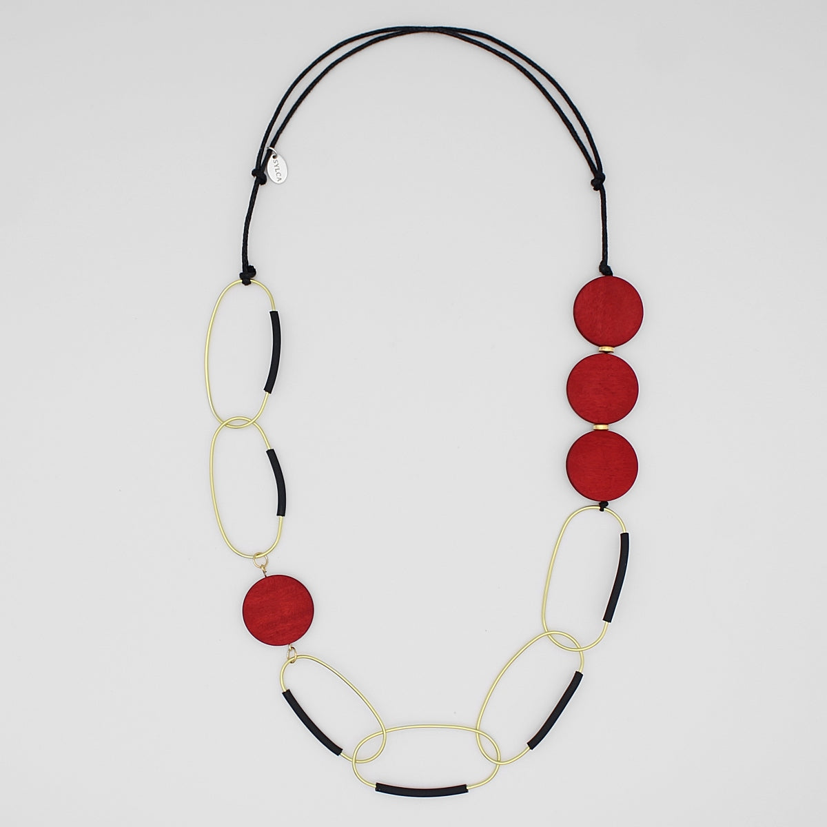 Red Multi Link Necklace