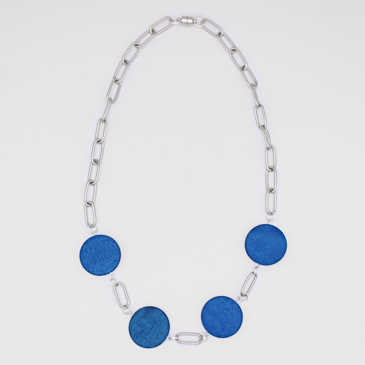 Blue Chain Link Carina Necklace