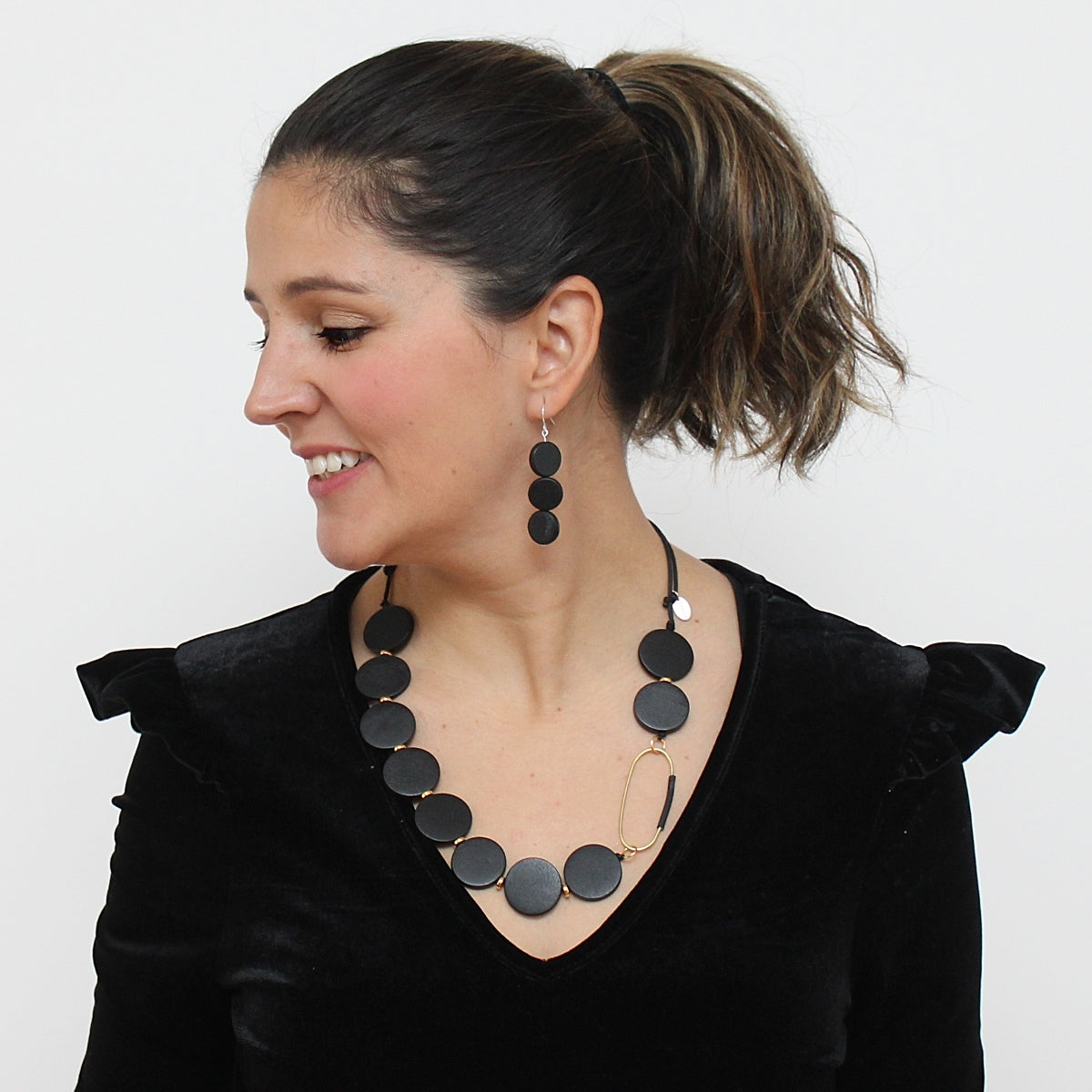 Black Link Layton Necklace