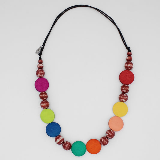 Vibrant Multi Color Alma Necklace