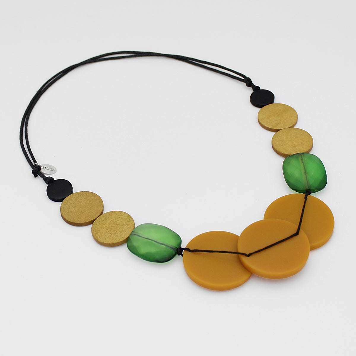 Yellow and Green Elsie Necklace