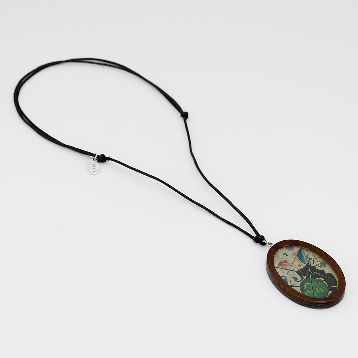 Abstract Art to Wear Statement Necklace-Sylca Designs