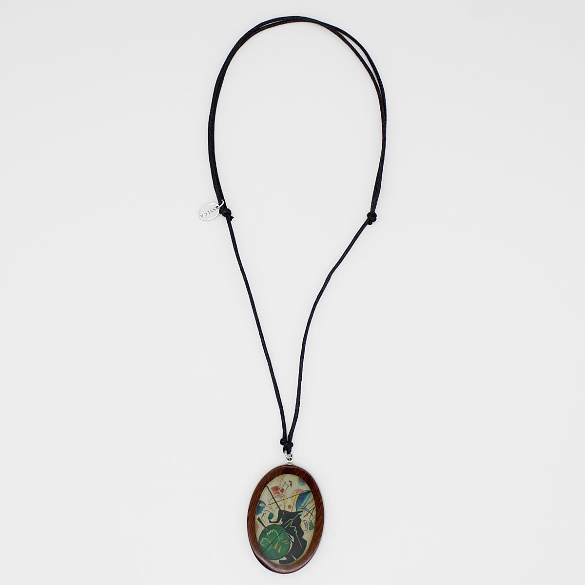 Abstract Art to Wear Statement Necklace-Sylca Designs