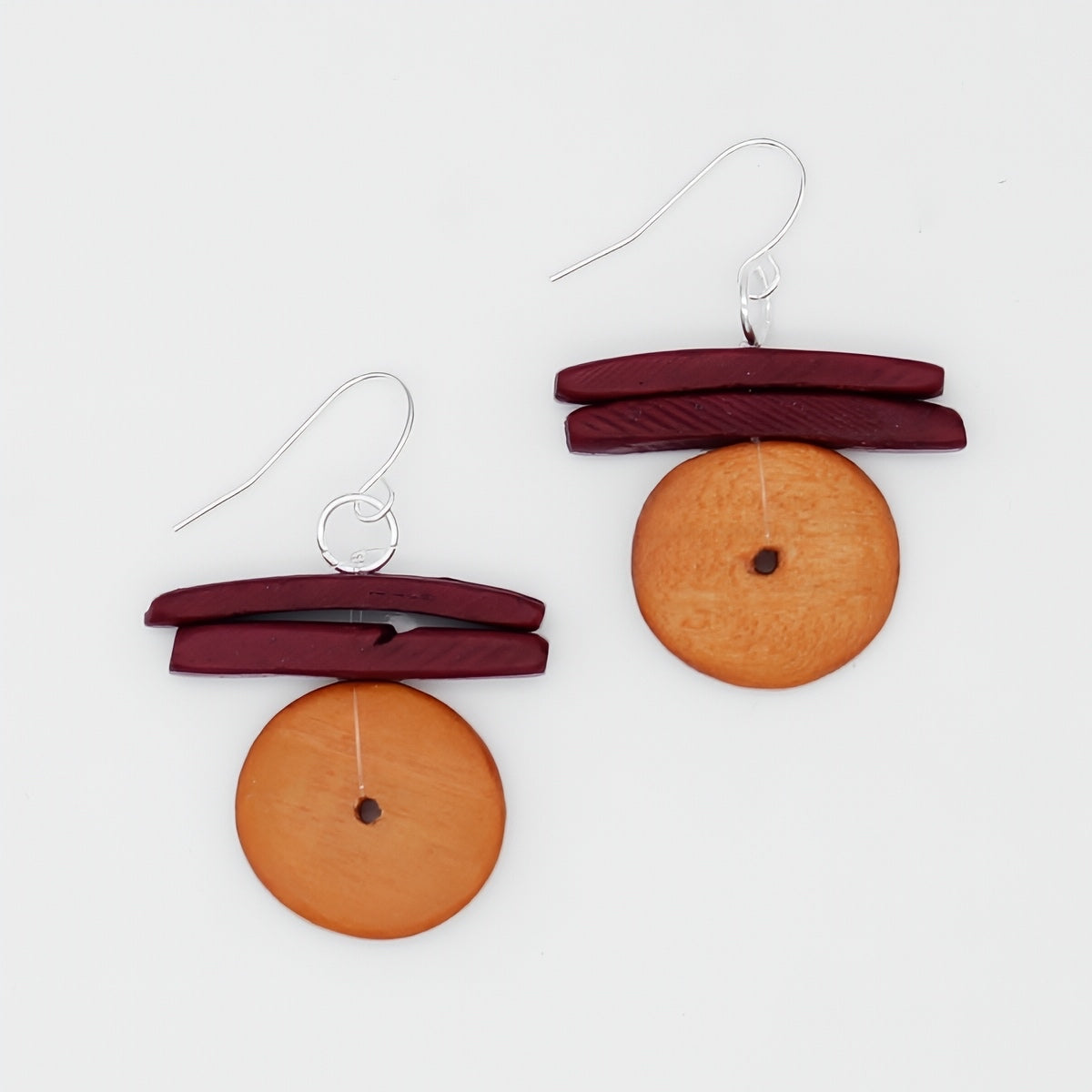 Orange Billie Dangle Earring - Sylca Designs - Chunky Jewelry