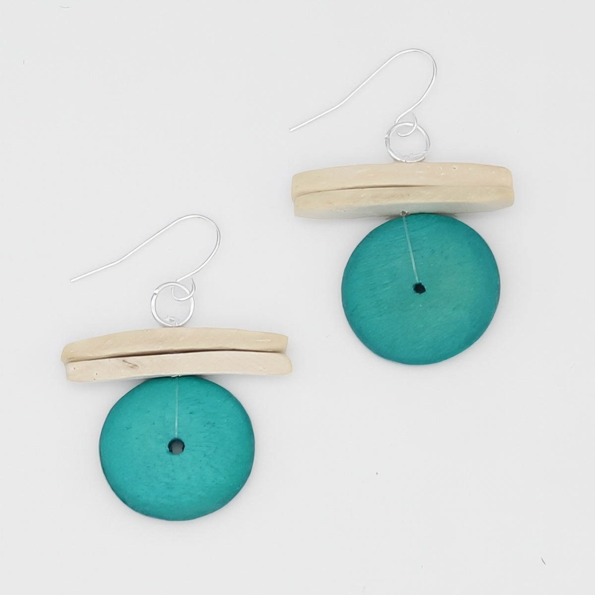 Aqua Billie Dangle Earring - Sylca Designs - Chunky Jewelry