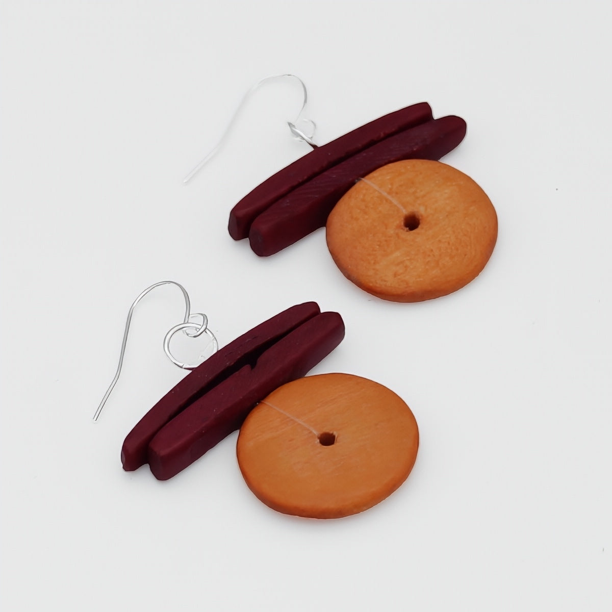 Orange Billie Dangle Earring - Sylca Designs - Chunky Jewelry