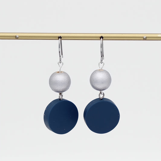 Blue Duo Dangles Earring - Sylca Designs - Chunky Jewelry